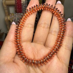 Rose Gold Hematite Faceted Rondelle Bracelet Bold, Chic, and Fiercely Protective